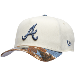 Adult - New Era Braves 940 A-Frame RealTree Cap - Chrome/Multi