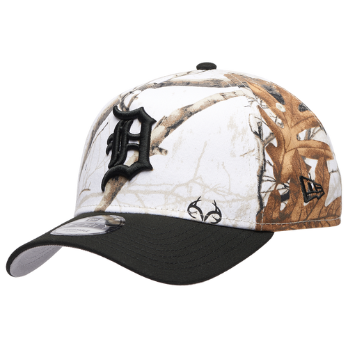 New Era Womens Detroit Tigers Tigers 940 A-Frame Snow RealTree Cap - Adult - Black / Realtree Camo