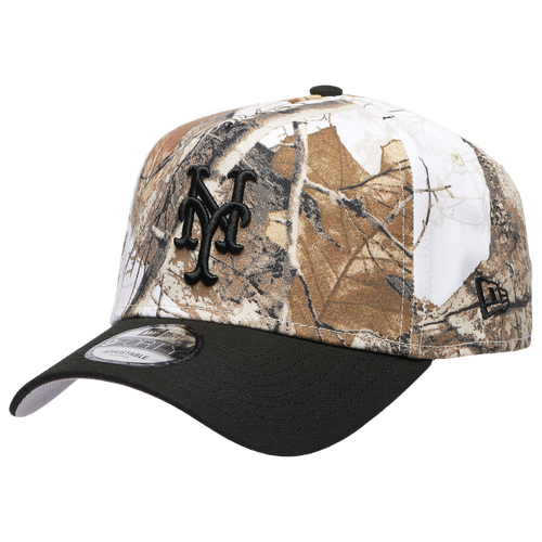 New Era Womens New York Mets Mets 940 A-Frame Snow RealTree Cap - Adult - Realtree Camo / Black