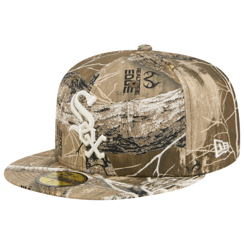 MENS - New Era White Sox 59FIFTY Cap - Real Tree Print/White