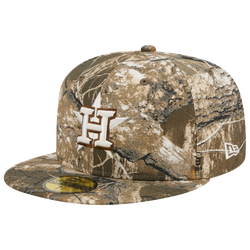 Men's - New Era Astros 59FIFTY Cap - Real Tree Print/White