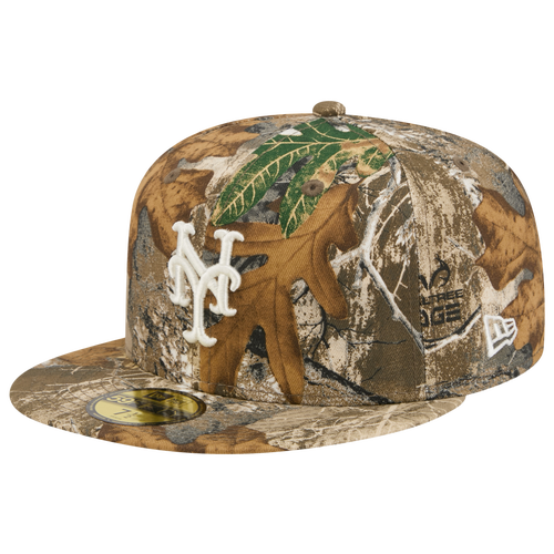 New Era Mets 59FIFTY Cap - New Era Real Tree Print/White