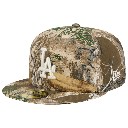 New Era Dodgers 59FIFTY Cap - New Era Real Tree Print/White