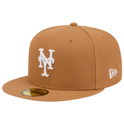 Men's - New Era Mets 59FIFTY Cap - Bronze/White