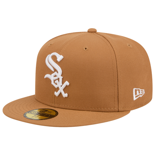 MENS - New Era White Sox 59FIFTY Cap - Bronze/White