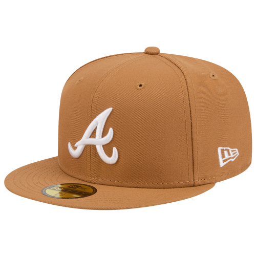 New Era Braves 59FIFTY Cap - New Era White/Bronze