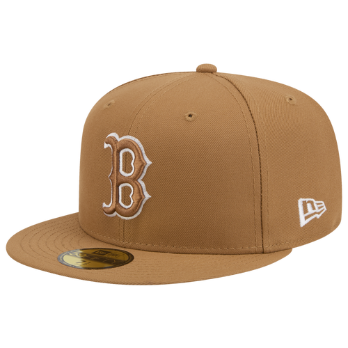 New Era Mens Color Basic 5950 Bosred Cap - Beige