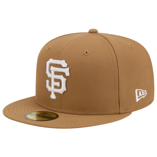 New Era Mens Braves 59FIFTY Cap - Beige