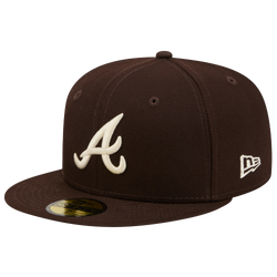 Men's - New Era Braves 59FIFTY Cap - Brown/White