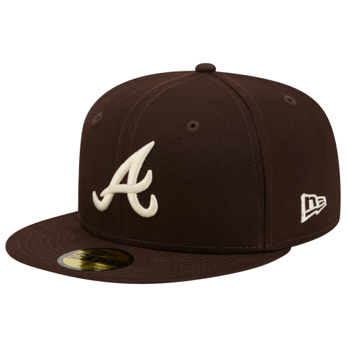  - New Era Braves 59FIFTY Cap - Brown/White