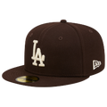 New Era Dodgers 59FIFTY Cap - New Era Brown/White