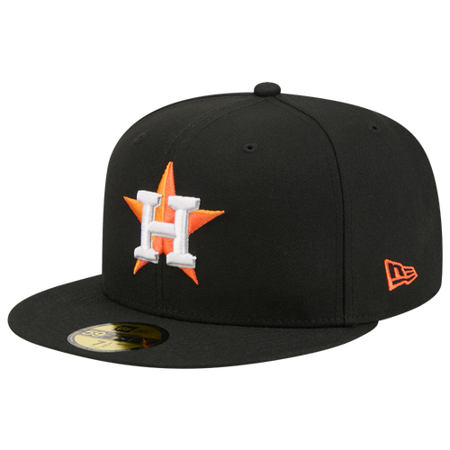 MENS - New Era Astros 59FIFTY Cap - Black/Orange