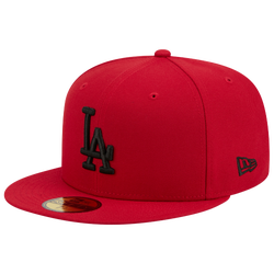 Men's - New Era Dodgers 59FIFTY Cap - Scarlet/Black