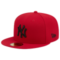 New Era Yankees 59FIFTY Cap - New Era Scarlet/Black