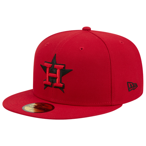 New Era Astros 59FIFTY Cap - New Era Black/Scarlet
