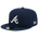 New Era Braves 59FIFTY Cap - Men's Obsidian/White