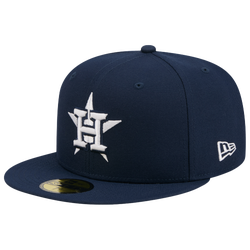 Men's - New Era Astros 59FIFTY Cap - Obsidian/White