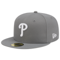 New Era Braves 59FIFTY Cap - New Era Grey