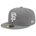 New Era Braves 59FIFTY Cap - New Era Grey