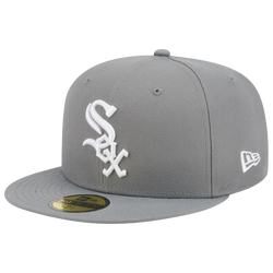 Men's - New Era White Sox 59FIFTY Cap - Steel Grey/White