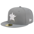 New Era Astros 59FIFTY Cap - New Era Steel Grey/White