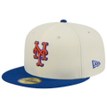 New Era Mets 59FIFTY Cap - New Era Chalk White/Blue