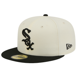 Men's - New Era White Sox 59FIFTY Cap - Chalk White/Black