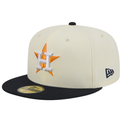 Men's - New Era Astros 59FIFTY Cap - Chalk White/Black