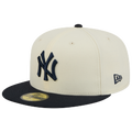 New Era Yankees 59FIFTY Cap - New Era Chalk White/Navy