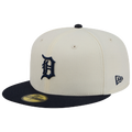 New Era Tigers 59FIFTY Cap - New Era Chalk White/Navy