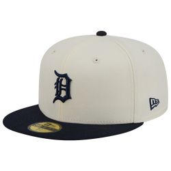 Men's - New Era Tigers 59FIFTY Cap - Chalk White/Navy