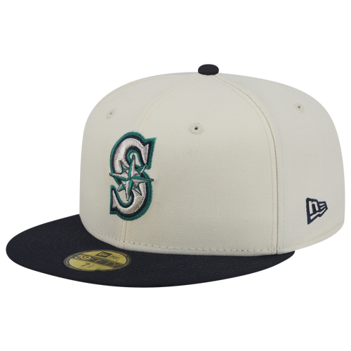 New Era Mens Braves 59FIFTY Cap - White
