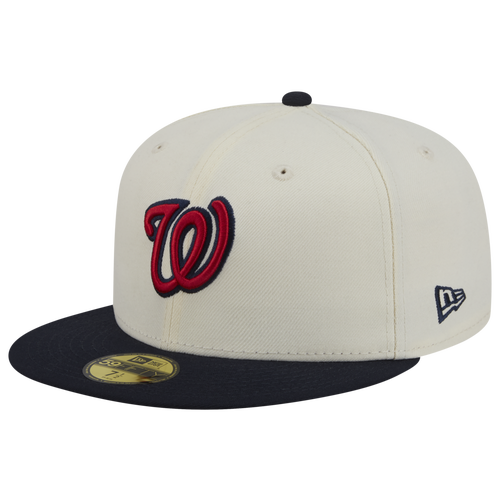 New Era Mens Braves 59FIFTY Cap - White