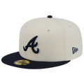 New Era Braves 59FIFTY Cap - New Era Chalk White