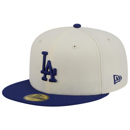 New Era Dodgers 59FIFTY Cap - New Era Chalk White/Blue