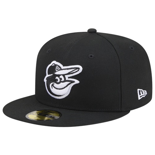 New Era Mens Color Basic 5950 Bosred Cap - Black