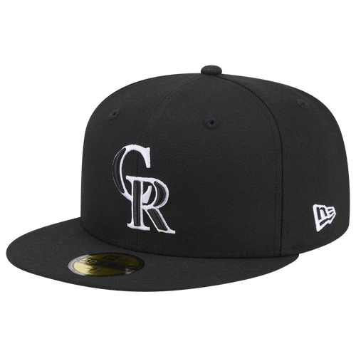 New Era Mens Braves 59FIFTY Cap - Black