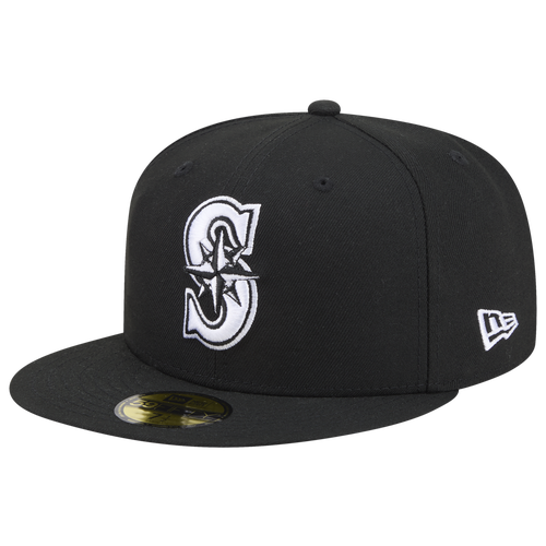 New Era Mens Braves 59FIFTY Cap - Black