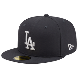 Men's - New Era Dodgers 59FIFTY Cap - Anthracite/White