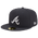 New Era Braves 59FIFTY Cap - Men's White/Anthracite