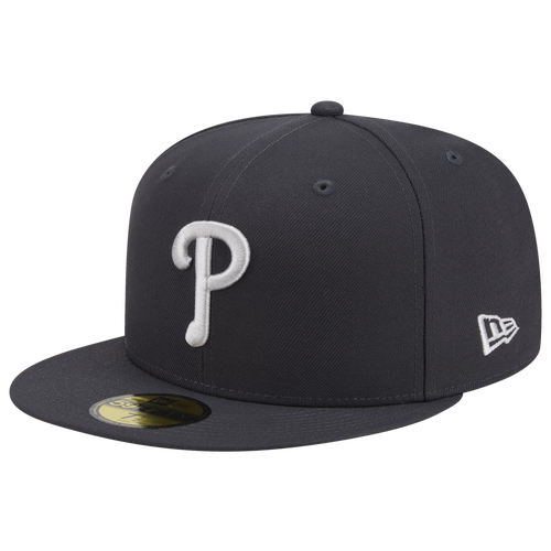 New Era Mens Braves 59FIFTY Cap - Grey