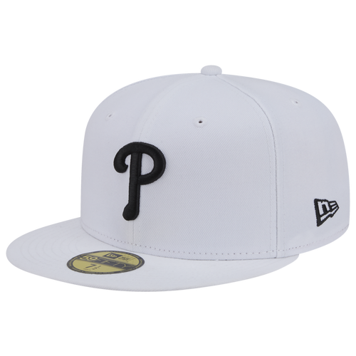 New Era Mens Braves 59FIFTY Cap - White