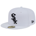New Era White Sox 59FIFTY Cap - New Era White/Black
