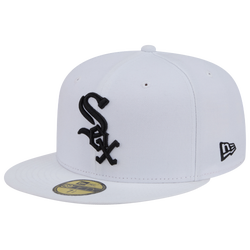 Men's - New Era White Sox 59FIFTY Cap - White/Black