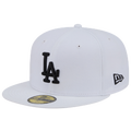 New Era Dodgers 59FIFTY Cap - New Era White/Black