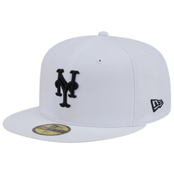 Men's - New Era Mets 59FIFTY Cap - White/Black