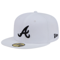 New Era Braves 59FIFTY Cap - New Era White/Black