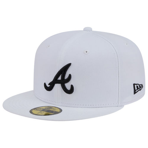 New Era Braves 59FIFTY Cap - New Era White/Black