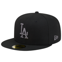 Men's - New Era Dodgers 59FIFTY Cap - Black/Heather Grey