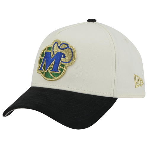 New Era Womens Dallas Mavericks NBA 940 A-Frame Suede HWC Cap - Adult - Black Chrome / Chrome